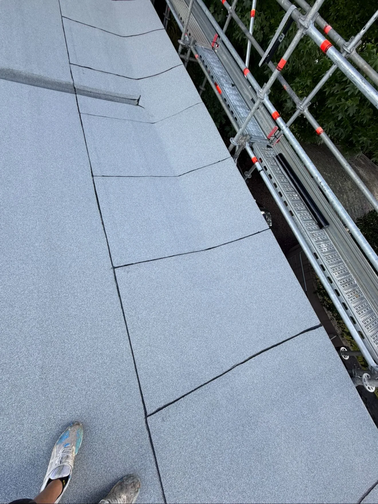 Detail from a J.K Waterproofing Solutions roof membrane project